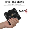 thumbnail image 4 of Small Wallet For Women Bifold Leather Pocket Coin Credit Card Holder With RFID Blocking Gothic-inspired Designs, 4 of 6