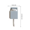thumbnail image 3 of Retractable Wall Hook with Kawaii Peeking Cat Design, No Drill Decorative Hook for Keys Towels in Bathroom Kitchen, 3 of 6