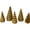 Gold 2, variant on Hfppkn Resin Christmas Tree Figurines Ambient Light Holiday Decor Gold 4Pcs
