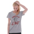 thumbnail image 4 of Gangster Of Love Funny Valentines Day Womens Slim Fit Graphic Tee Brisco Brands L, 4 of 5