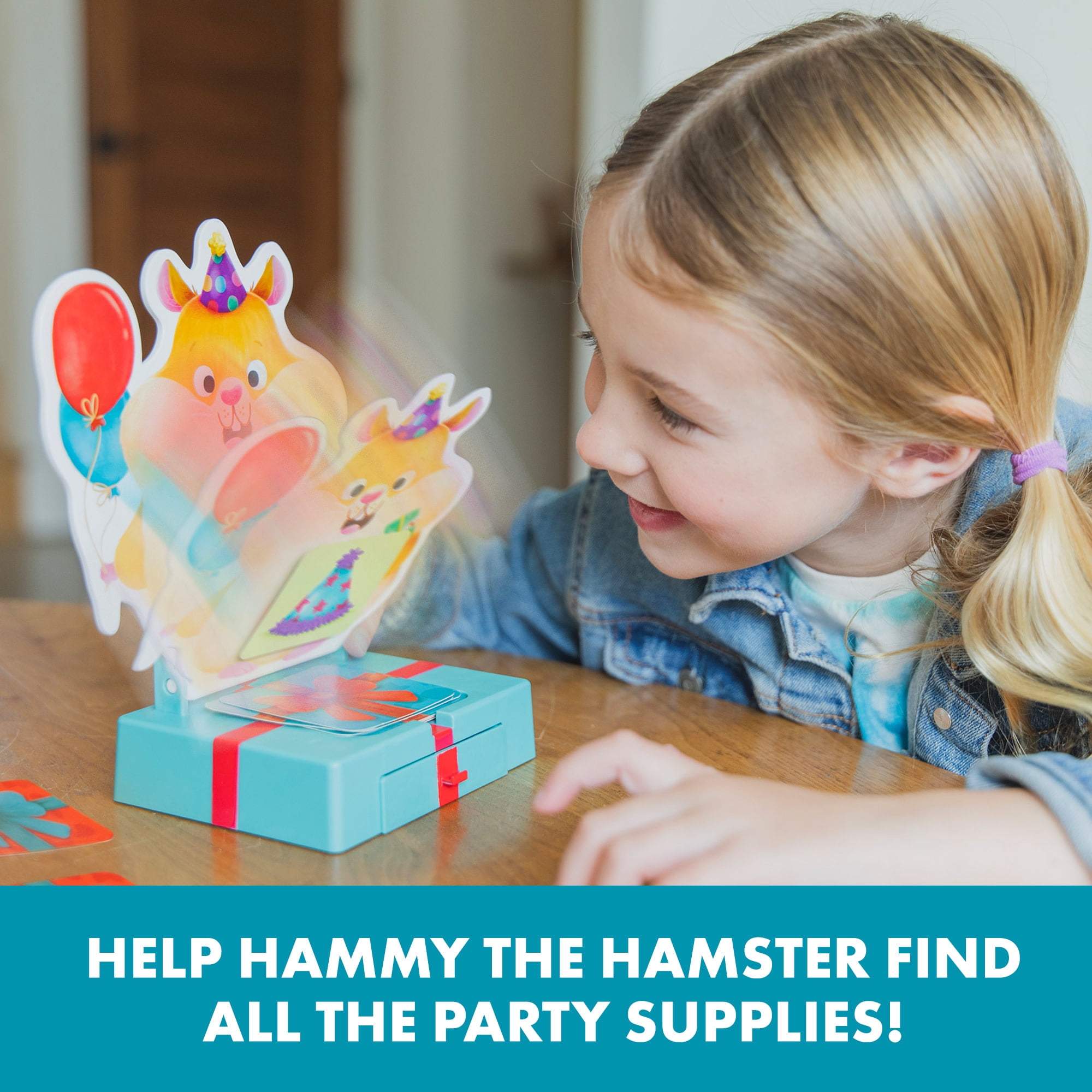 Educational Insights Hammy's Hamster Party, Toddler Memory Card Game, Ages 3 and up