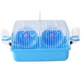thumbnail image 1 of Shisuyan Delicate Hamster Dating cage Two Mice Fighting Isolation Cage for Pet Blue, 1 of 8