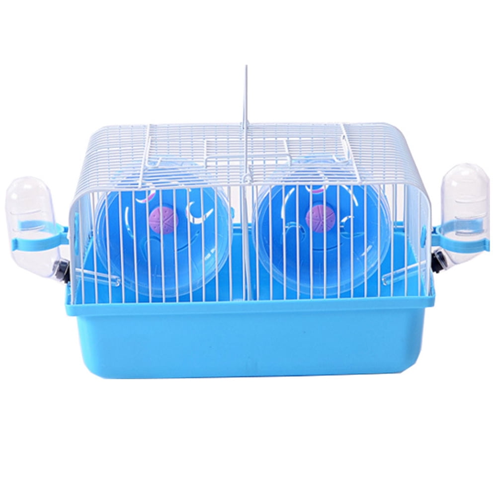 UPGRATOR Fighting Isolation Blue Hamster Cage, Premium Plastic, Pet Use