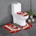 thumbnail image 1 of Juego de alfombras de baño de 3 piezas del equipo SF_49erss Alfombra antideslizante para baño de 31,5 x 20 pulgadas, 1 of 7