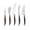 Tortoise Shell, variant on French Home 5-Piece Artisan Laguiole Cheese Knife Set with Tortoise Shell Handles