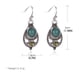 thumbnail image 3 of Pendientes para mujer, regalos para mujer, estilo bohemio europeo y de moda, pendientes de moda con colgante hueco de turquesa., 3 of 5