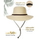 thumbnail image 2 of FURTALK Sombrero de sol de ala ancha para mujer con cordón de viento UPF Sombreros de paja de verano para mujer, 2 of 5