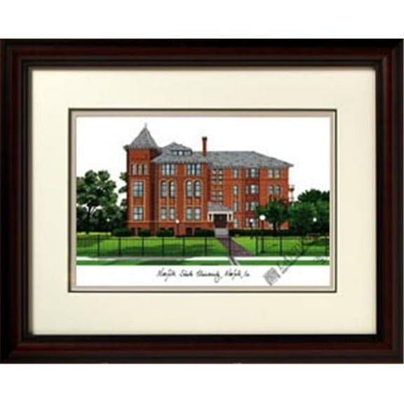 Campus Images VA992R 18'' x 14'' Norfolk State Alumnus Framed Lithograph