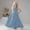 Sky Blue, variant on Dress Girls Cute Birthday Girl Dress Toddler Girls Flower Girl Dress