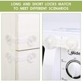 thumbnail image 3 of Set of 10 Transparent Child Safety Locks with Strong Glue, Baby Cupboard Block for Safety Baby Drawer Locks of Cabinets, Drawers, Ovens, Fridges, 3 of 5
