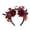D, variant on Halloween Skull Rose Headband Flower Crown Gothic Headwear for Party Halloween Headwear