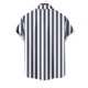 thumbnail image 5 of Mens Manga Corta Botón Abajo Camisas de Impresión Cuello Turndown Botón de Manga Corta Camisa 95% Poliéster 5% Spandex, Blusa Casual, 5 of 5