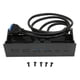thumbnail image 1 of 5.25in Front Panel, Sturdy Metal Construction USB Front Panel Hub 2 Ports Usb 3.0 To 19 Pins 5Gbps High Speed Optical Drive For PC Case ANGGREK Otros, 1 of 8