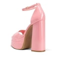 thumbnail image 2 of Sandalias de Tacón DREAM PAIRS Plataforma y Tacón Cuadrado para Mujer en Rosa, 2 of 5