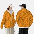 thumbnail image 4 of Saiise Fall Cute Simple Scarecrow Pattern Sun Protection Hoodie for Men and Women, Lightweight Quick-Dry Windproof with Hood and Zip-3X-Large, 4 of 7