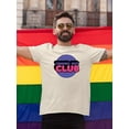 thumbnail image 2 of Coming Out Club Bubblegum Text T-Shirt Men -Smartprints Designs, Male Medium, 2 of 4