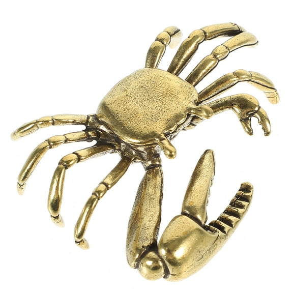 Accessories Small Decor Items for Shelf Brass Crab Ornament