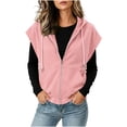 thumbnail image 4 of hotojiny Women's Sleeveless Vest Tops Lightweight Zip up Cap Sleeve Coat Trendy Casual Workout Athletic Vest Outerwear S-3XL, 4 of 7