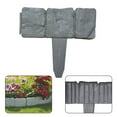 thumbnail image 6 of SPRING Lawn Edging Plastic Flexible Stone Look Flower Bed Edging Fence Decorative gary, 6 of 9