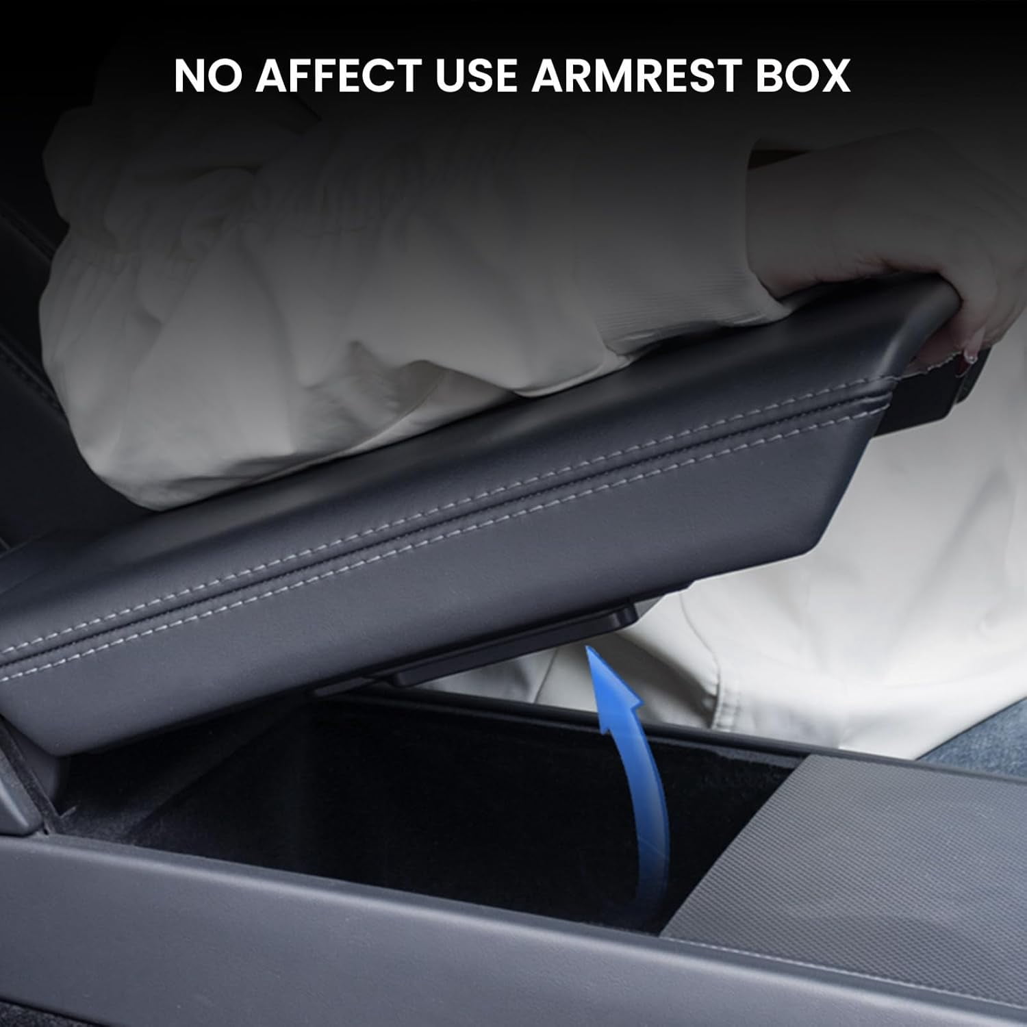 4PCS Center Console Organizer Tray for Tesla Model Y Juniper Accessories 2025, Center Console Storage Tray Armrest Hidden Box Orgainzer and Underseat Storage Tray for New Model Y