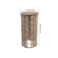 thumbnail image 6 of LOLIPPYY Woven Rattan Toilet Paper Holder with Lid - Bathroom Storage Basket for Extra Tissue and Toilet Roll Organization, 6 of 6