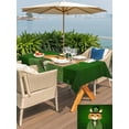 thumbnail image 4 of St. Patrick's Day Outdoor Tablecloth - 60x120 Inch Rectangle Dining Table Cover, Cute Kitten Cats Shamrock Leaf Wood Green Waterproof Outdoor Table Cloth with Umbrella Hole & Zipper for Picnic/Patio, 4 of 7