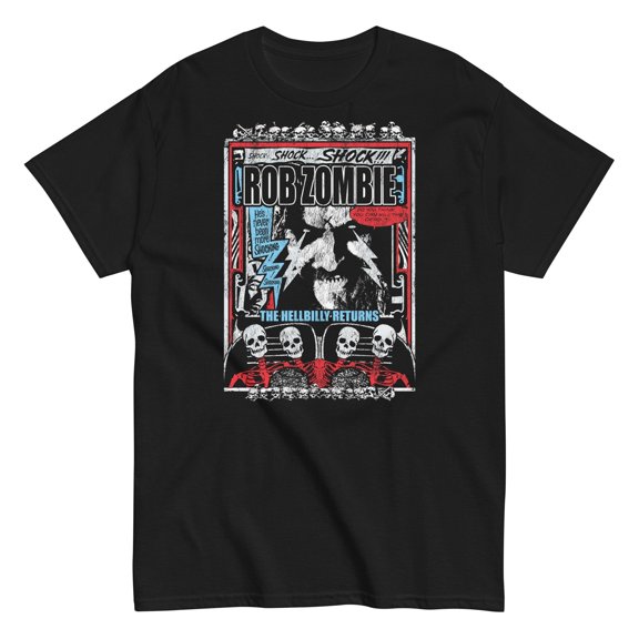 Rob Zombie - Comic Book Unisex T-Shirt - Black - Small