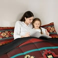 thumbnail image 5 of Feelyou Vintage Red Aztec Twin Comforter Sets, Hippie Southwestern Bedding Set, 2 Pieces, 5 of 8