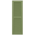 thumbnail image 6 of Ekena Millwork 12"W x 73"H True Fit PVC Two Equal Louver Shutters, Moss Green (Per Pair - Hardware Not Included), 6 of 11