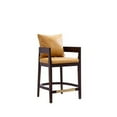 thumbnail image 2 of Manhattan Comfort Ritz 26.5" Faux Leather Counter Stool in Camel/Walnut, 2 of 5