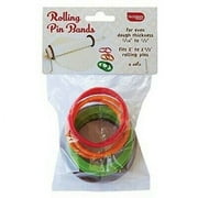 Talisman Designs Silicone Rolling Pin Bands | 8 Piece Set