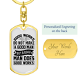 thumbnail image 3 of Porte-clés Chien Pivotant Premium en Acier Inoxydable Ou or 18k, 3 of 8