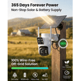 thumbnail image 6 of Liwan 4G LTE Solar Security Camera, Dual Lens 360° PTZ Wireless Outdoor Camera, No WiFi Needed, 2K Color Night Vision Surveillance, 6 of 13
