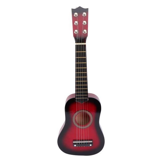 LOVEVER 21 Inch Acoustic Guitar Small Size Portable Wooden Guitar for Children Kids (Red)