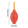 thumbnail image 2 of Vogacara 1 pieza de soplador de látex, bomba de aire, secador de pegamento, pestañas postizas, inflador portátil, polvo de soplado rápido Ayudas para vestirse con gancho de botón rojo, 2 of 6