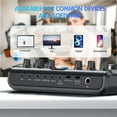 thumbnail image 6 of Podcast Equipment Bundle for 2, Audio Interface with Condenser Microphone, Studio Equipment for Streaming, Gaming, 6 of 13
