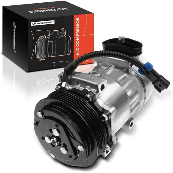 A-Premium AC Compressor with Clutch Compatible with Kenworth C500 1997-2015 K100E T2000 T300 T600A T680 T800 T880 W900