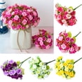 thumbnail image 2 of HEVIRGO 11PCS Artificial Flower Vivid Cloth Beautiful Simulation Rose for Party,Yellow, 2 of 8