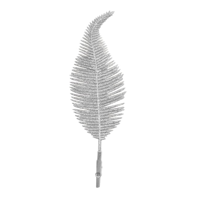 Advancent Adorno de plumas de Navidad de plástico de 6 piezas, adorno extraíble para fiestas en la sala de estar, accesorios de decoración para Kits de decoración para fiestas Plata Advancent HA002320-02