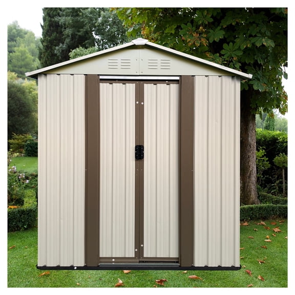 Outdoor Storage Garden Shed 5FTx3FT Apex Roof White