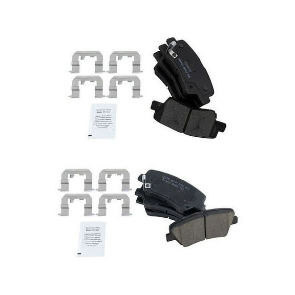 Brake Pad Set - Compatible with 2014 - 2016 Kia Forte 2015