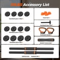 thumbnail image 5 of FED Fitness Adjustable Dumbbell Set,50lb Free Weight Set with Connector Bar,5 in 1 Workout Gear with Dumbbell,Kettlebell,Barbell,Push up Handle,Weight Plate,for Home Gym Fitness Exercise, 5 of 7
