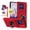 Red, variant on Kryonix for Motorola Moto Edge 2025 6.7‘’ Case with Screen Protector,Wallet with Card Holder [Store 2 Cards] + 360° Magnetic Rotated Ring Kickstand,Heavy Duty Drop Protection Phone Cover,Violet