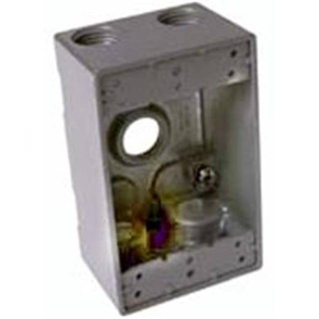 Weatherproof 5331-0 1-Gang Weatherproof 5 Outlet Box Gray