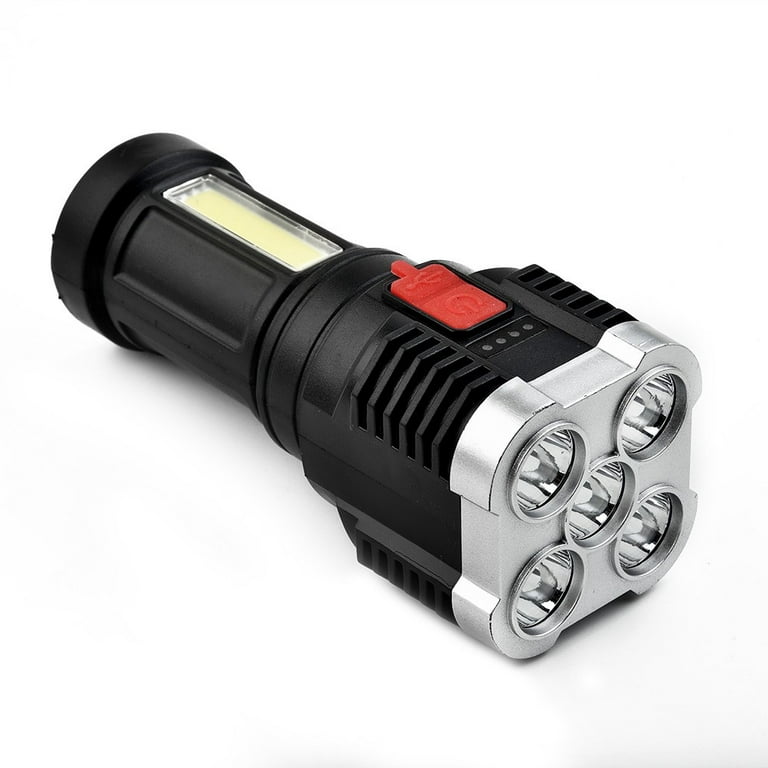 5LED High Power Led Flashlights Rechargeable Camping Spotlight