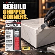 Starbond White Epoxy Putty, 2 oz, 1 pc. | High-Temperature Resistance - Steel-Reinforced, Waterproof Repair Stick for Plumbing, Tile & Appliance Repairs