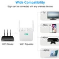 thumbnail image 4 of Wifi Range Extender 300Mbps,Wifi Booster,Long Range Extend Wifi Signal Booster,Wireless Internet Repeater 2.4 And 5 Ghz Dual Band 360°Full Coverage 2500 Sq.ft Ethernet Signal Amplifier for Home, 4 of 7