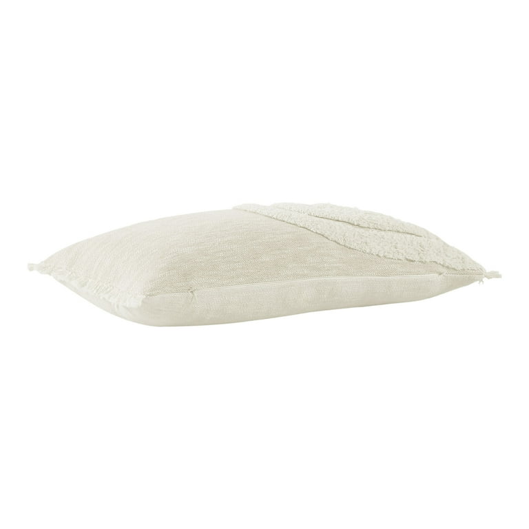 Better Homes & Gardens 22 Rosette Plush Pillow, Ivory