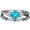 Lake Blue, variant on Opvise 2Pcs Finger Jewelry Dual Type Non-allergic Durable Fashion Cycle Ring for Gift