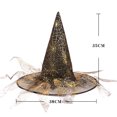thumbnail image 2 of LSLJS Halloween Witch Hat Party Decoration Props 38cm*35cm Multi-color Non-woven Tulle Hat Halloween Decoration Event Party Supplies Props for Yard Garden Indoor Outdoor Decor Party, 2 of 2